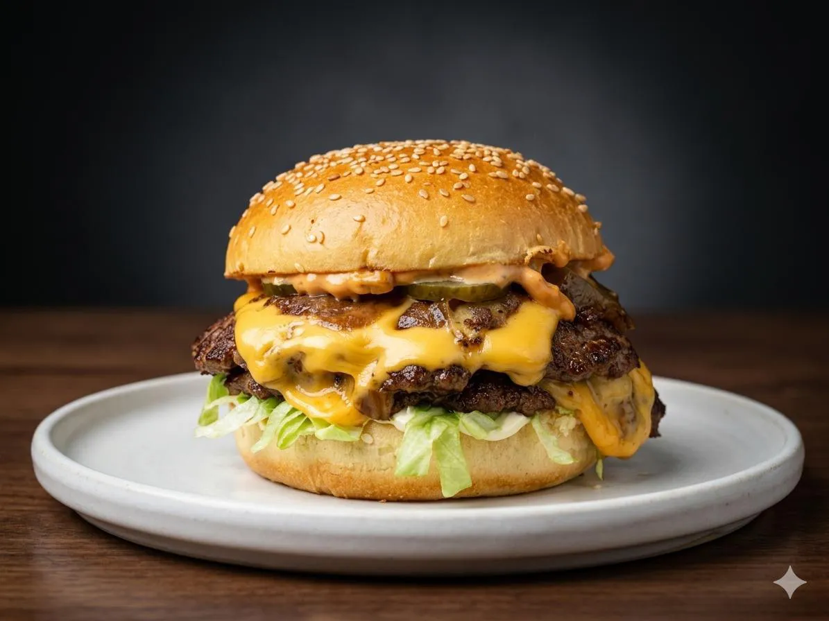 Smash burger freshly made